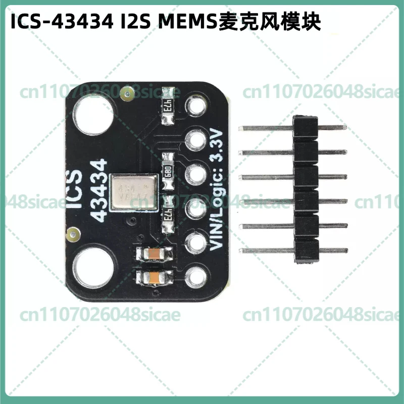 2-8pcs ICS-43434 MEMS Microphone Breakout Module Low Pass Filter I2S Interface with Pin Header