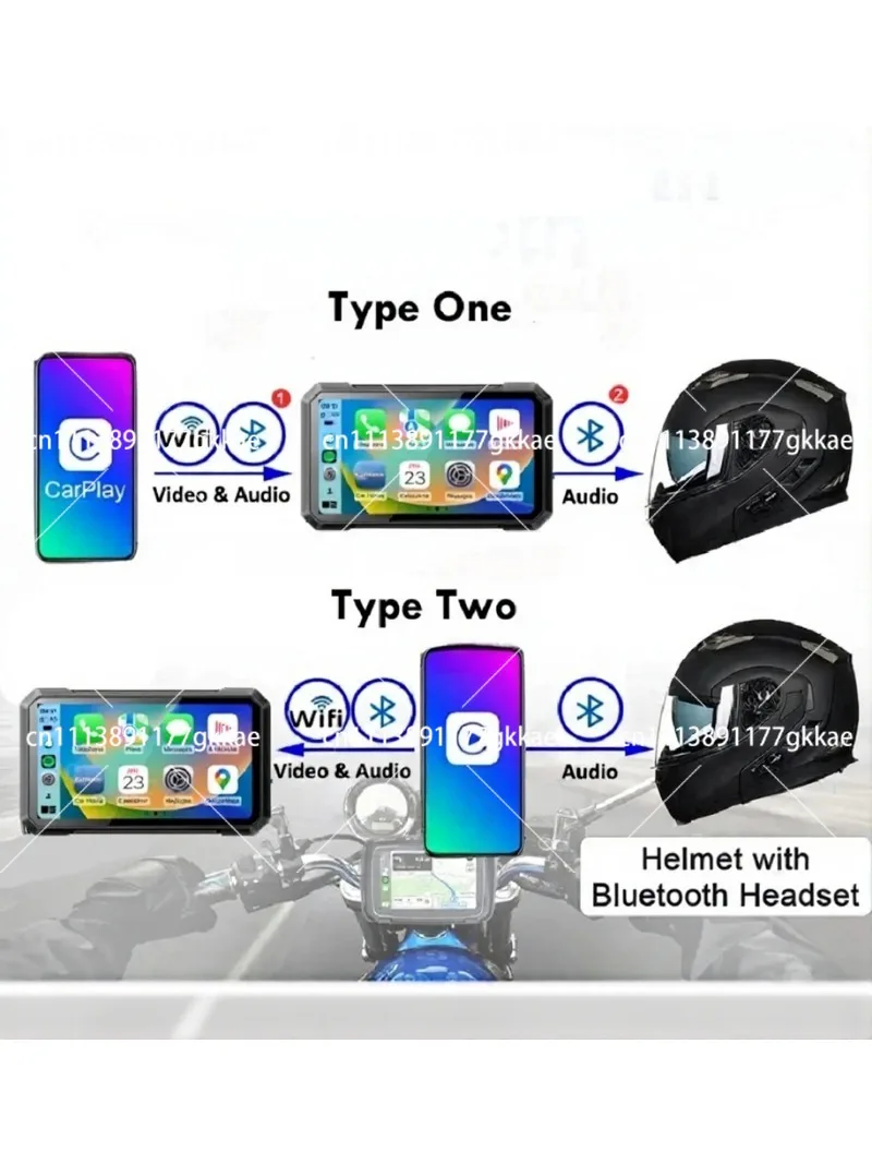 7 Inch Portable Wireless GPS Navigation for Motorcycle Car Vehicle Positioning Accessory
