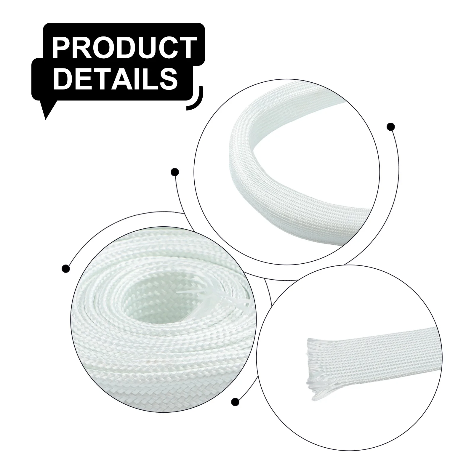 Thermal Sleeve Fiberglass Exhaust Heat Insulation Wear Resistant Cut To Size Flexible Elastic Fit For Eberspacher