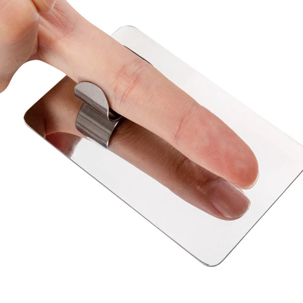 

2pcs Nail Art Ring Palette Mixing Color Pallet Paint Tray Professional Manicure Tools Stainless Steel Blend DIY Designs