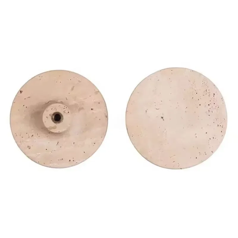 Natural Limestone Round Cabinet Handles Modern Engraved Drawer Knobs for Kitchen Bedroom Wardrobe Furniture Hardware SW STONE