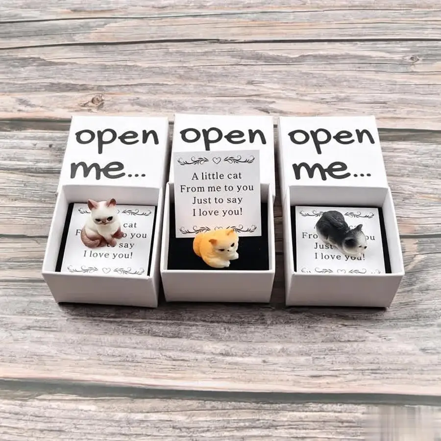 1/5/10/20/50/100pcs Fun and Cute Cat Gift Box, Kitten Pet Gift Set, Anniversary, Birthday, Party Gift Packaging Box Funny Positi