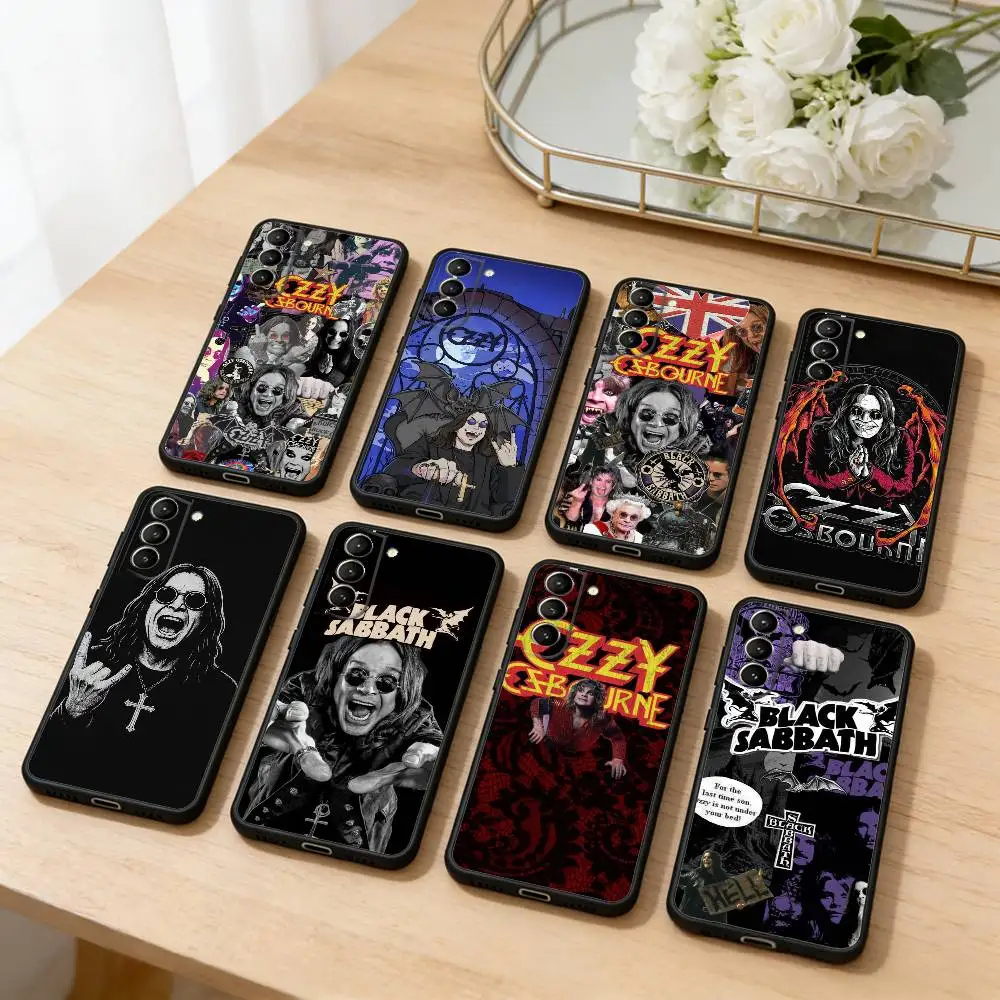 

Black S-Sabbath-Ozzy-Osbourne Phone Case For Samsung S25,24,23,22,30,21,10,9,Ultra,Plus,Lite,FE,4,5 G Soft Black Case