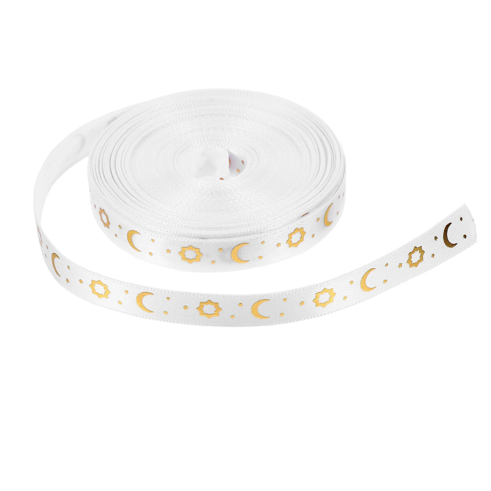 

1 Roll 10 Yard Polyester Ribbon For Bow Making Wrapping Ribbon For Presents Eid Mubarak Ramadan Party Decoration Craft Supplies