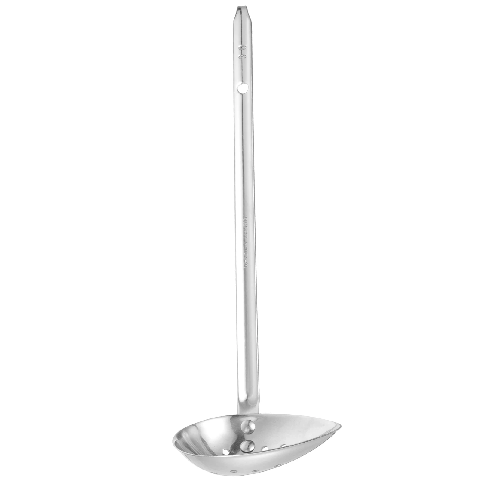 

Stainless Steel Slotted Spoon Pasta Soup Kitchen Holes Multifunction Large Practical Creative Shape Hanging Easy