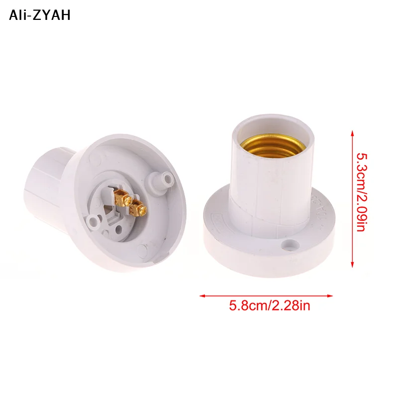 【HY6】2Pcs 250V 6A Plastic E27 Bulb Holder Rotatable Straight Oblique Wall Lamps Sconces 45 Degrees Rotation Wall Lights Decor