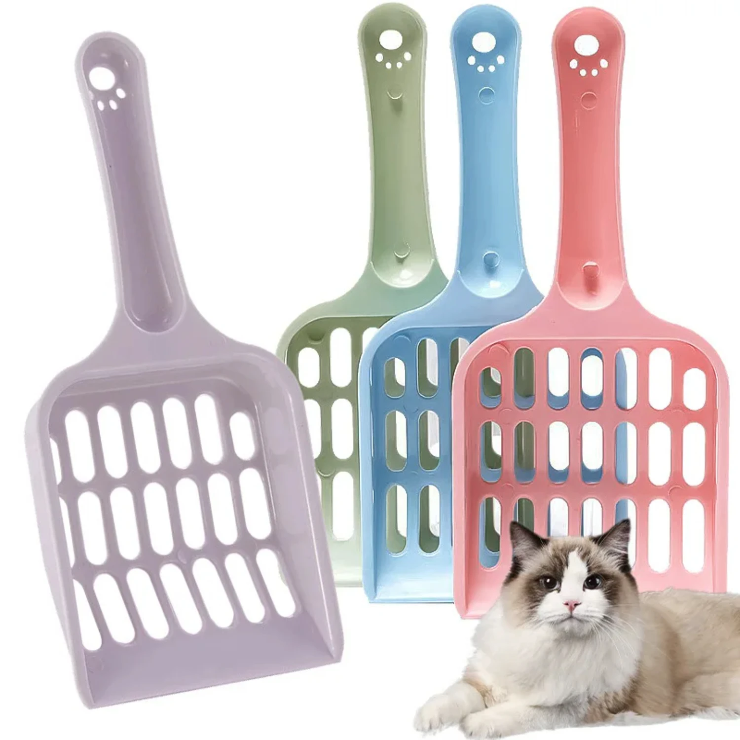 Efficient, durable, and lightweight essential pet waste management litter scoop for cats and dogs - Effortless waste scooper for