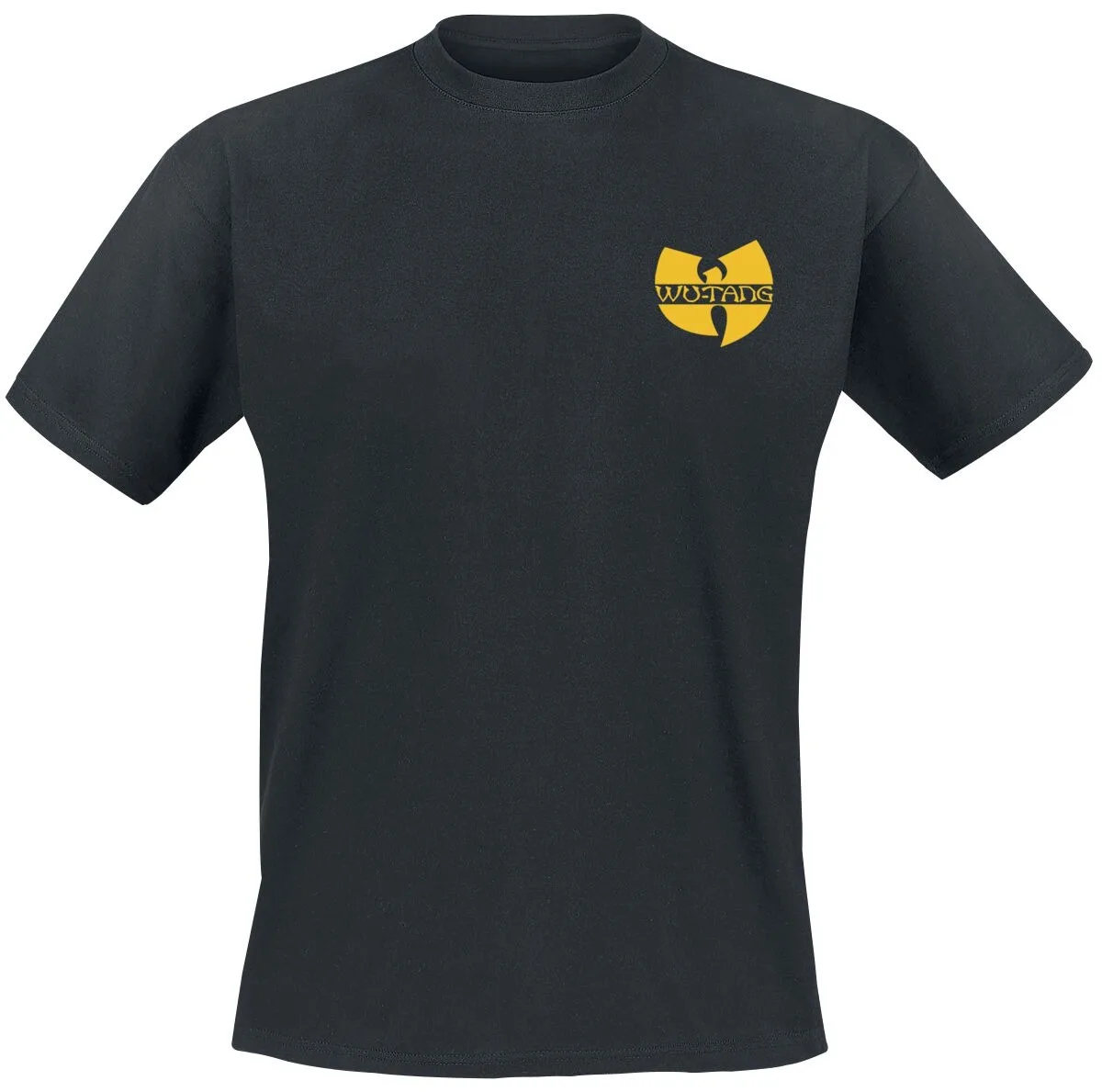 Wu-Tang Clan Vintage Minimalistisches Grafik-T-Shirt aus Baumwolle, Unisex, East Coast Rap-Stil, schwarzes Kurzarm-Oberteil