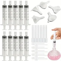 Ensemble de suppléments de parfum 20/40 pièces: entonnoir en plastique, pipette, compte-gouttes et seringue-idéal pour les voyages et les cosmétiques de bricolage 2
