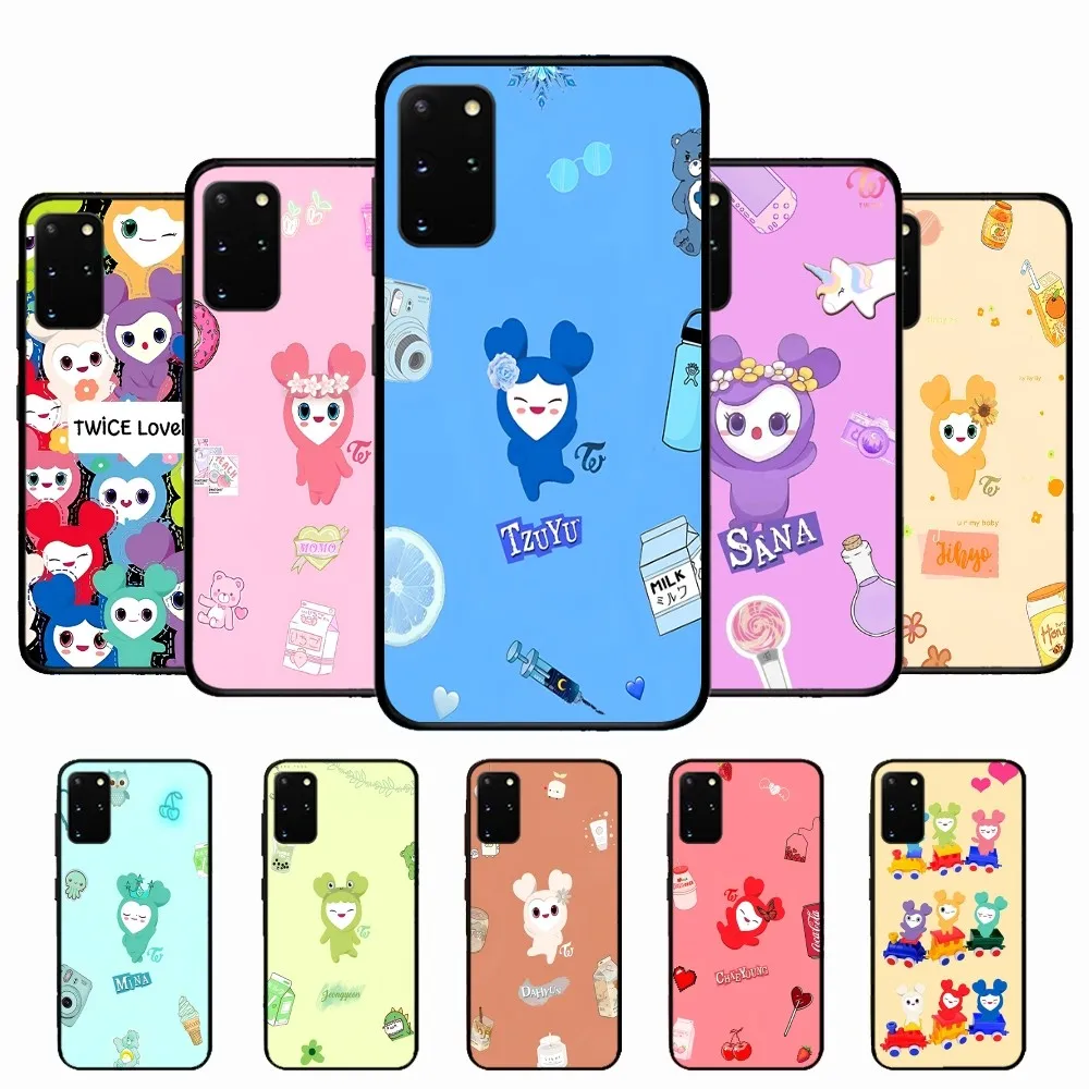 L-Laburi T-Twice Lovelys Phone Case Silicone PC+TPU For Samsung S10 20 30 22 23 24 Plus Lite Ultra Cover