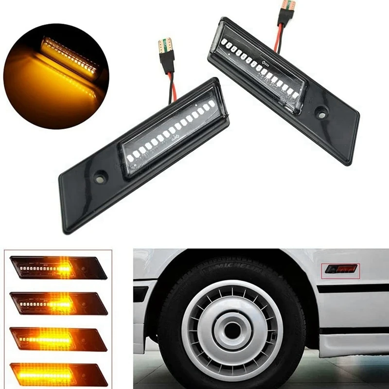 Streaming Side Lamp Signal Lamp Car For BMW 3 Series E36 5 Series E34 7 Series E32