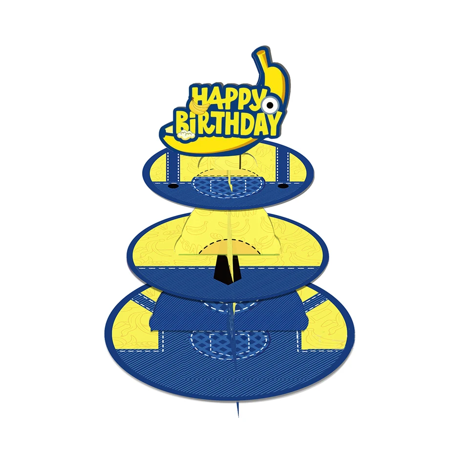 Neue Geburtstag Party Dekorationen Kinder Jungen Alles Gute Zum Geburtstag Teller Servietten Tassen Geschenk Taschen Banane Farbe Banner Luftballons Liefert – Detail 6