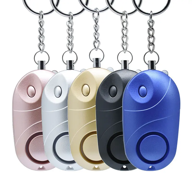 5Pcs Personal  Alarm Woman Self Defense Keychain 130dB Safe Sound Personal Alarm Self-defense Key Chain Emergency Anti-Attack