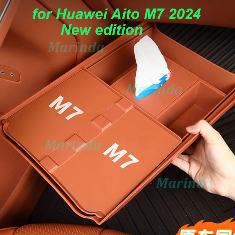 

Car Under Central Console Storage Box for Huawei AITO M7 2024 Under Center Storage Box Stowing Compartment Interior Accessories