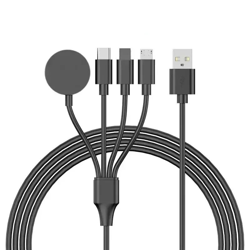 VIKEFON 4 In 1 USB Type C PD Charging Cable for IPhone/Android Fast Watch Magnetic Wireless Charger for Apple Watch 1-9 Ultra SE image 5