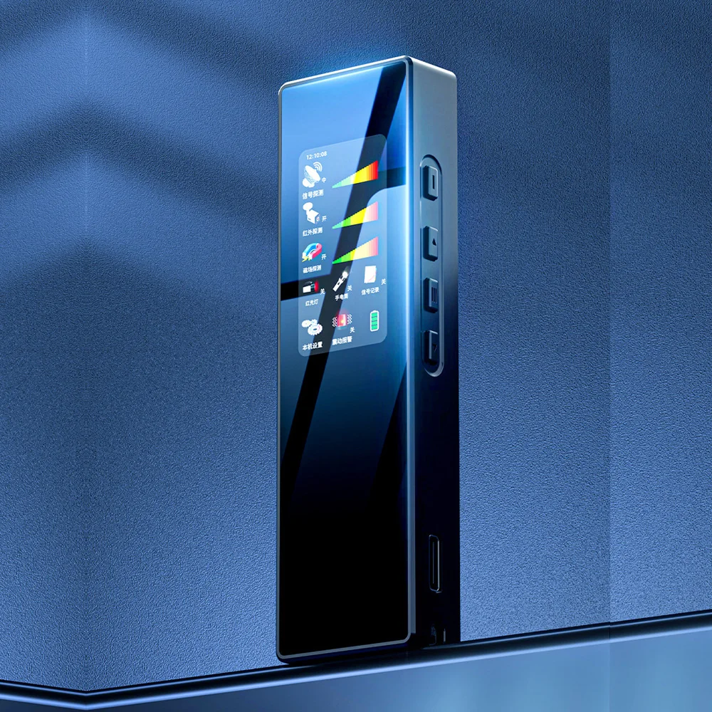 

Профессиональный детектор радиосигналов, поисковик GPS-трекеров, сканер скрытых камер, устройство для защиты от прослушивания с широкополосным диапазоном 0.1ГГц-6.0ГГц