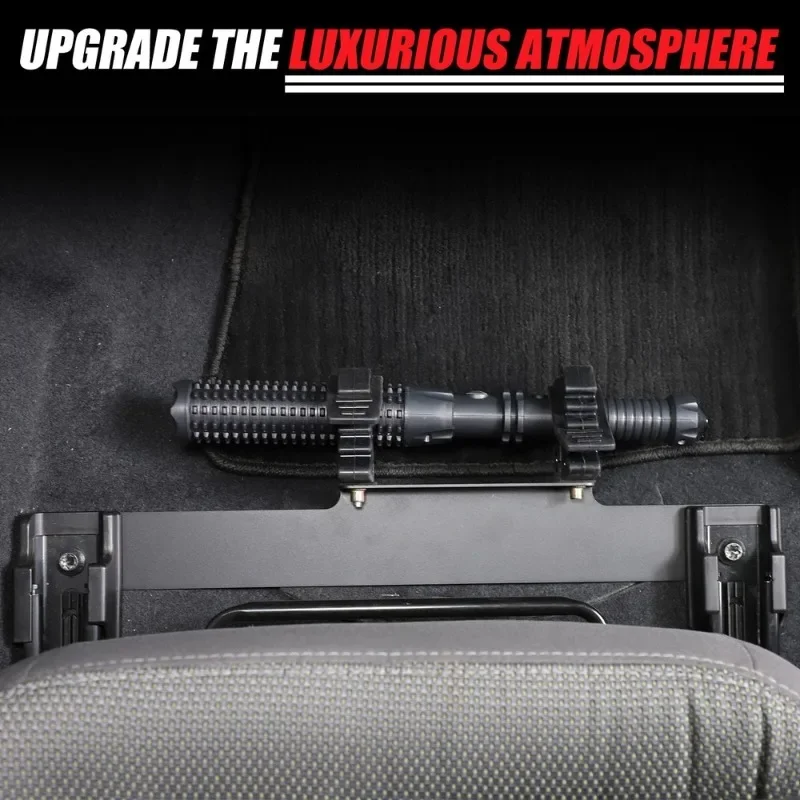 

Car Accessories For Subaru Crosstrek 2024-2025 Aluminum Alloy Black Car Under Seat Flashlight Holder Bracket Interior