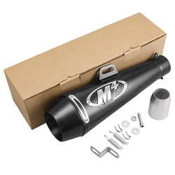 51MM Motorcycle Exhaust Pipe M4 Escape GP Moto Pot Muffler Slip on For Scooter Motocross Dirt Bike Moto 300cc 600cc 1000cc