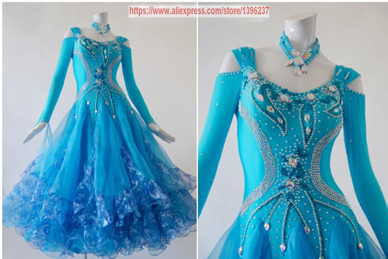 

Ballroom Dance Dresses Women High Quality Custom Made Tango Flamenco Modren Waltz Ballroom Competition Dancing Dress