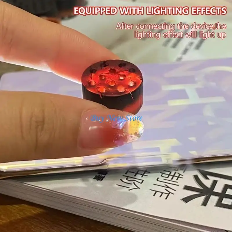 

20CE Light Transmitting Honeycombs Coal Resins Keycap for Distinctive Keyboards Modding