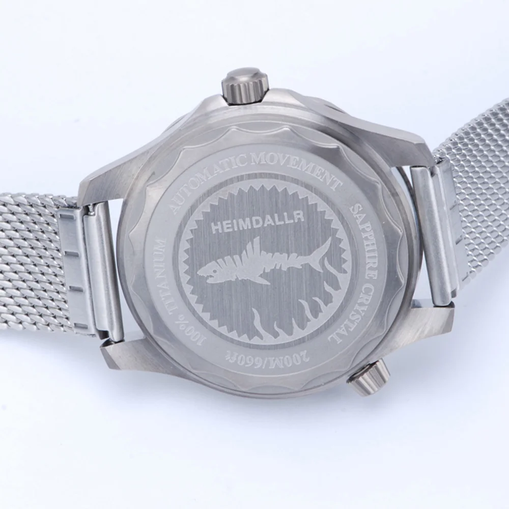 Heimdallr Sea Ghost Watch Case Titanium Modified Water Ghost For NH35 NH36 Automatic Movement 32mm Dial Ceramic Bezel Watch Part