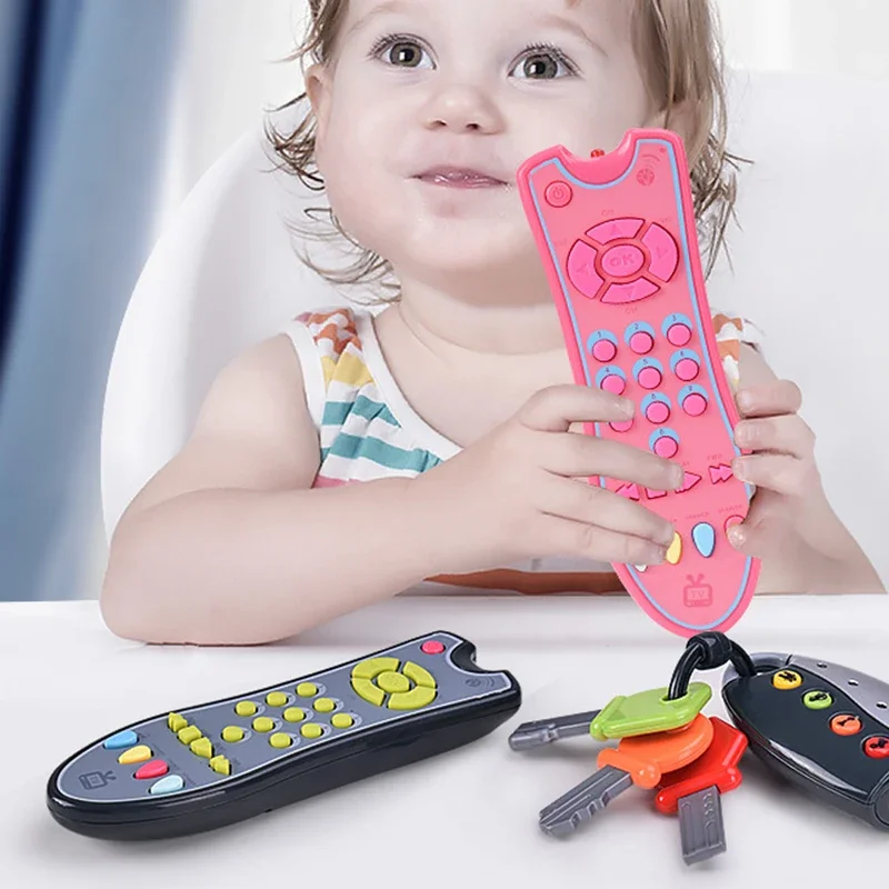 

Music Mobile Phone Toy TV Remote Control Baby Early Educational Toy Simulation Electric Numbers English Learning Toy