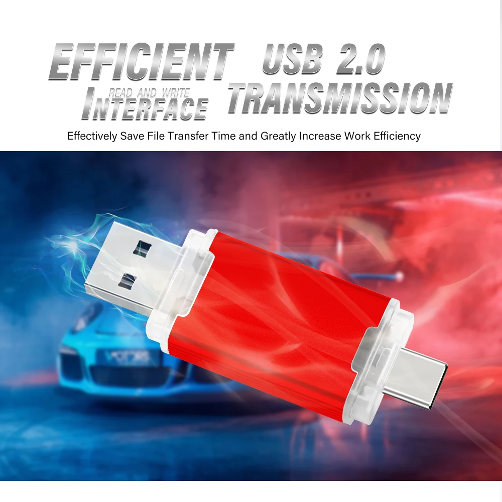 新しい Type-C 2 in 1 OTG 128GB 64GB ペンドライブ高速 USB フラッシュ ドライブ OTG ペン ドライブ 64GB 128GB 2 in 1 タイプ C OTG USB フラッシュ ドライブ