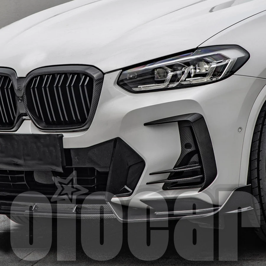 

Накладки на воздухозаборники переднего бампера из сухого карбона в стиле SQ от oiomotors для BMW G08 BEV LCI/G01 LCI/G02 LCI/G08 LCI