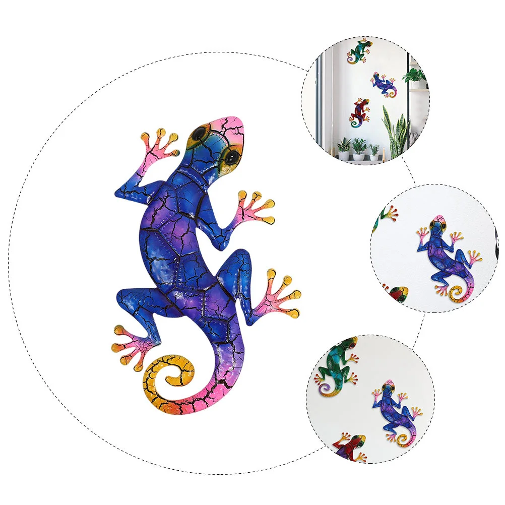 

1Pcs Iron Gecko Pendant Wall Art Decor Smooth Hand Feeling Delicate Durable Gecko Adornment Wall Art Decor Iron Hanging Pendant