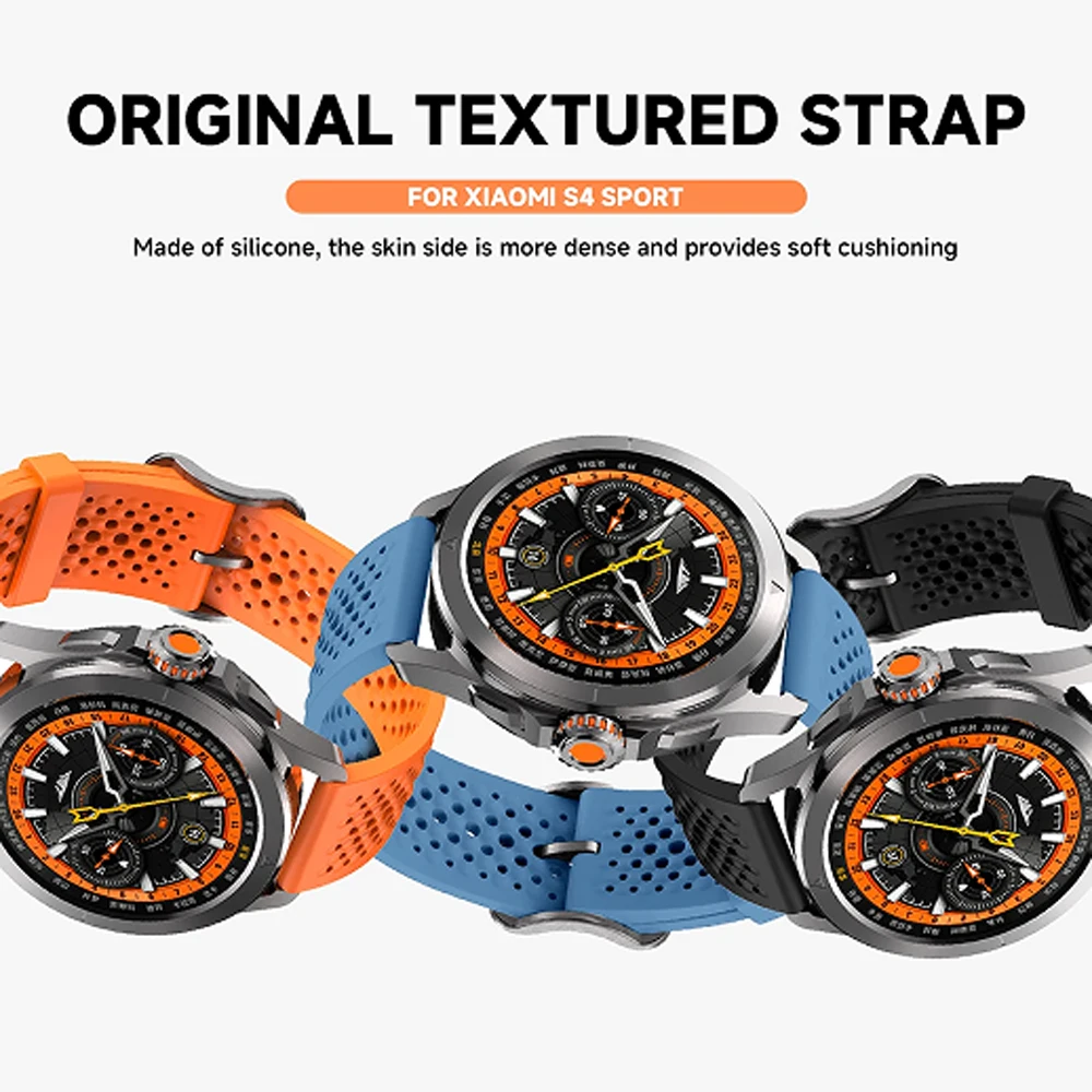 22mm Breathable Sport Strap For Amazfit BALANCE 3 2 Ultra 47MM/Bip6 5 Bip Max/GTR 4 3 2e/Cheetah Pro Soft Silicone Band Bracelet