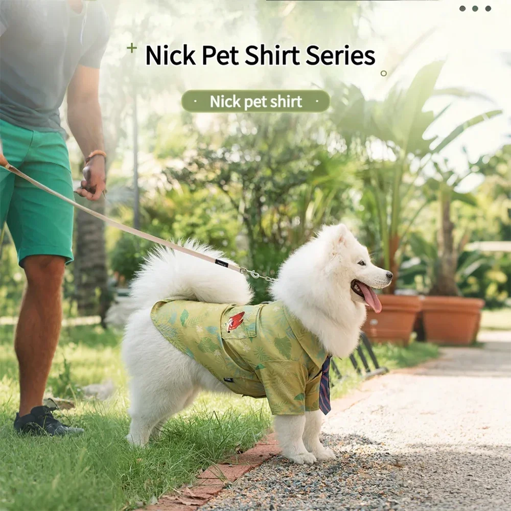 Camisa formal para mascotas estilo Nick Wilde: cuello con corbata ajustable para perros y gatos, traje de boda y fiesta con diseño de zorro Dapper