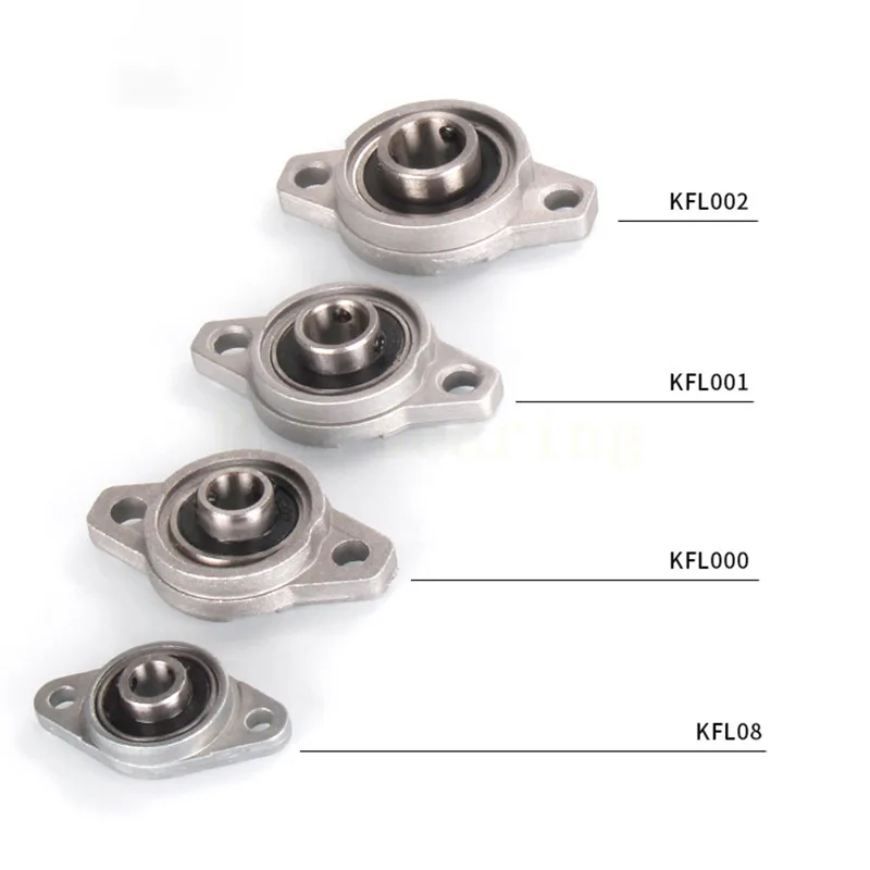 Rodamiento de bolas de aleación de Zinc, soporte montado en bloque, diámetro de 8mm a 30mm, Kfl08, Kfl000, Kfl001, Kp08, Kp000, Kp001, Kp002, 1