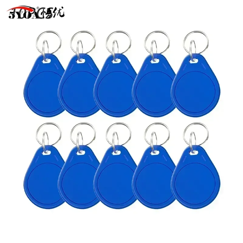 5YOA 5/10/20PCS 13.56Mhz RFID UID Token Copy Keykobs Changeable Attendance Management Clone Keychain Tag Mif 1k S50 Writable