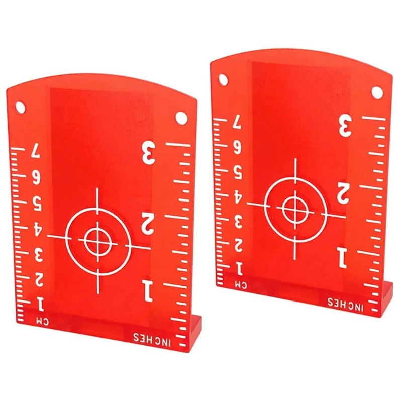 Lasers-Targets, 2 Pack Magnetic Floor Lasers-Targets Card Plate For Beam Lasers-Level