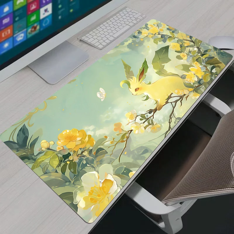 Mouse Pad rubber table Large Gamer xxl Desk mat Pokemon Pikachu Computer keyboard gaming accessories carpet mousepad