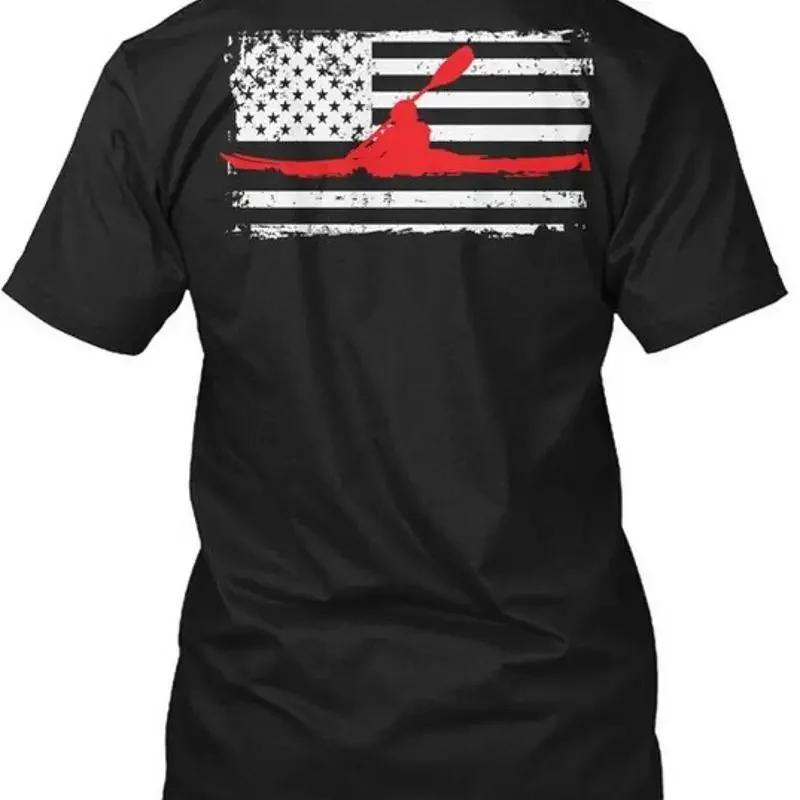 Kayaking Flag Size Premium T Shirt M 2XL
