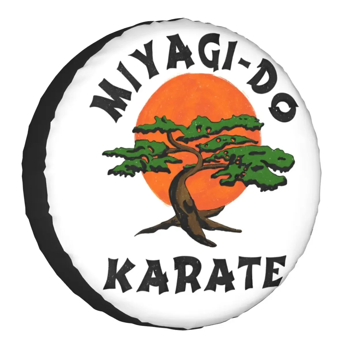 Miyagi-Do Karate Spare Tire Cover for Prado Pajero Jeep The Karate Kid Cobra Kai 4WD Car Wheel Protectors 14