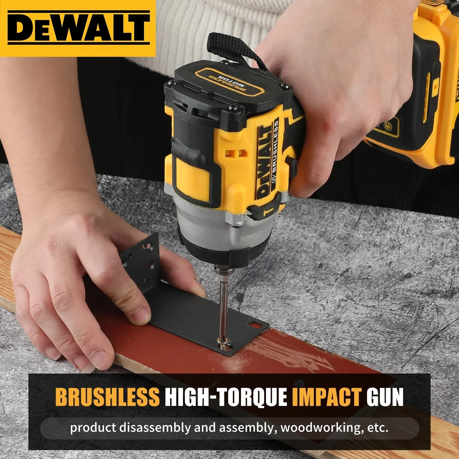 DCF921 Dewalt Atomic Maximum Cordless Wrench 1/2 inch Cordless Impact Wrench Variable Speed Charging Wrench Tool 18V-20V Battery