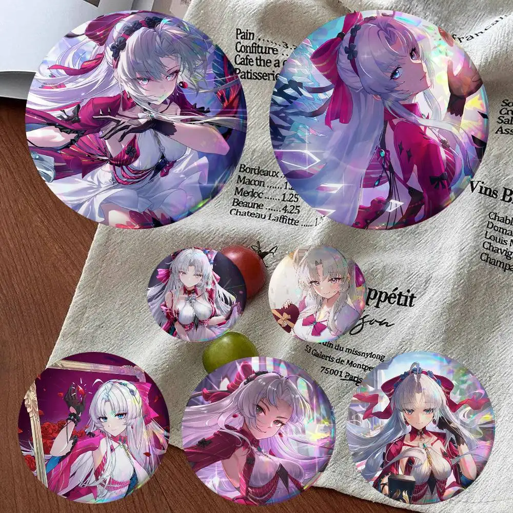Anime Game Wuthering Waves Carlotta Montelli Round Badges Can Be Used To Decorate Clothes And Backpack Pins