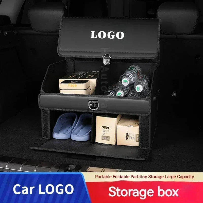 For Bentley GT MULLINER 2019 2020 2021 2022 2023 2024 Car trunk leather storage box essential for travel waterproof durable