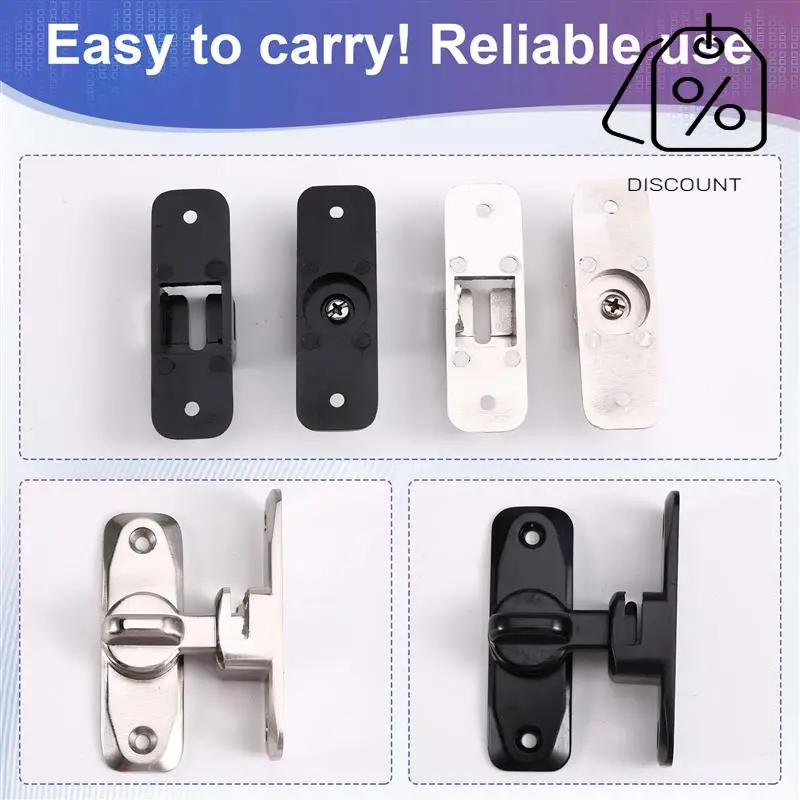 ABMF-2Set 90/180 °   Pestillo de puerta abatible, cerradura de puerta, pestillo de hebilla antirrobo, pestillos de puerta de aleación de Zinc, cerraduras de ventana, perno deslizante de puerta