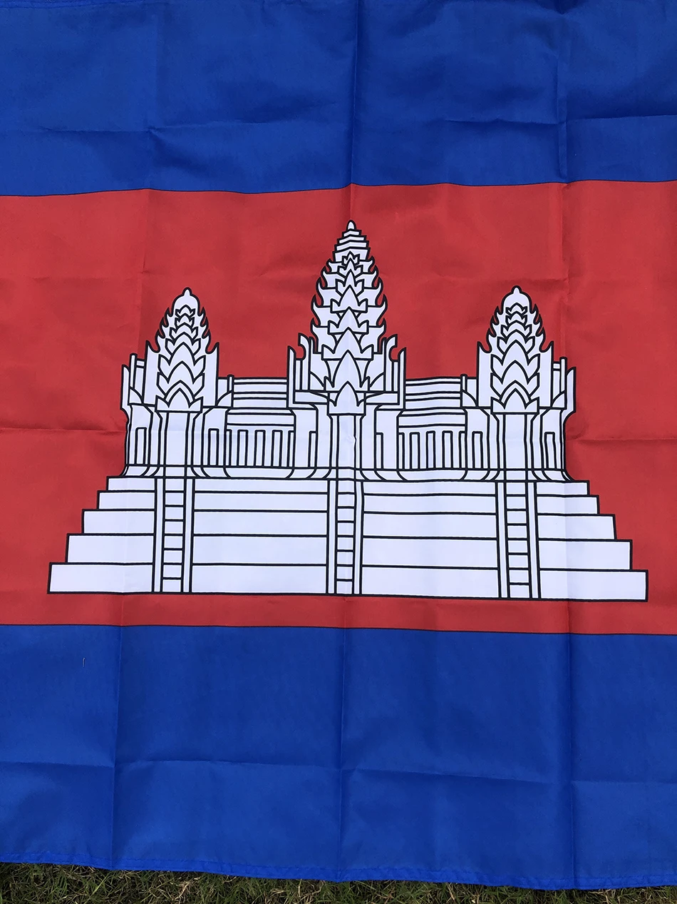 SKY FLAG Cambodia Flag 90x150cm high quality polyester hanging Kingdom of Cambodia KHM Flag for decoration