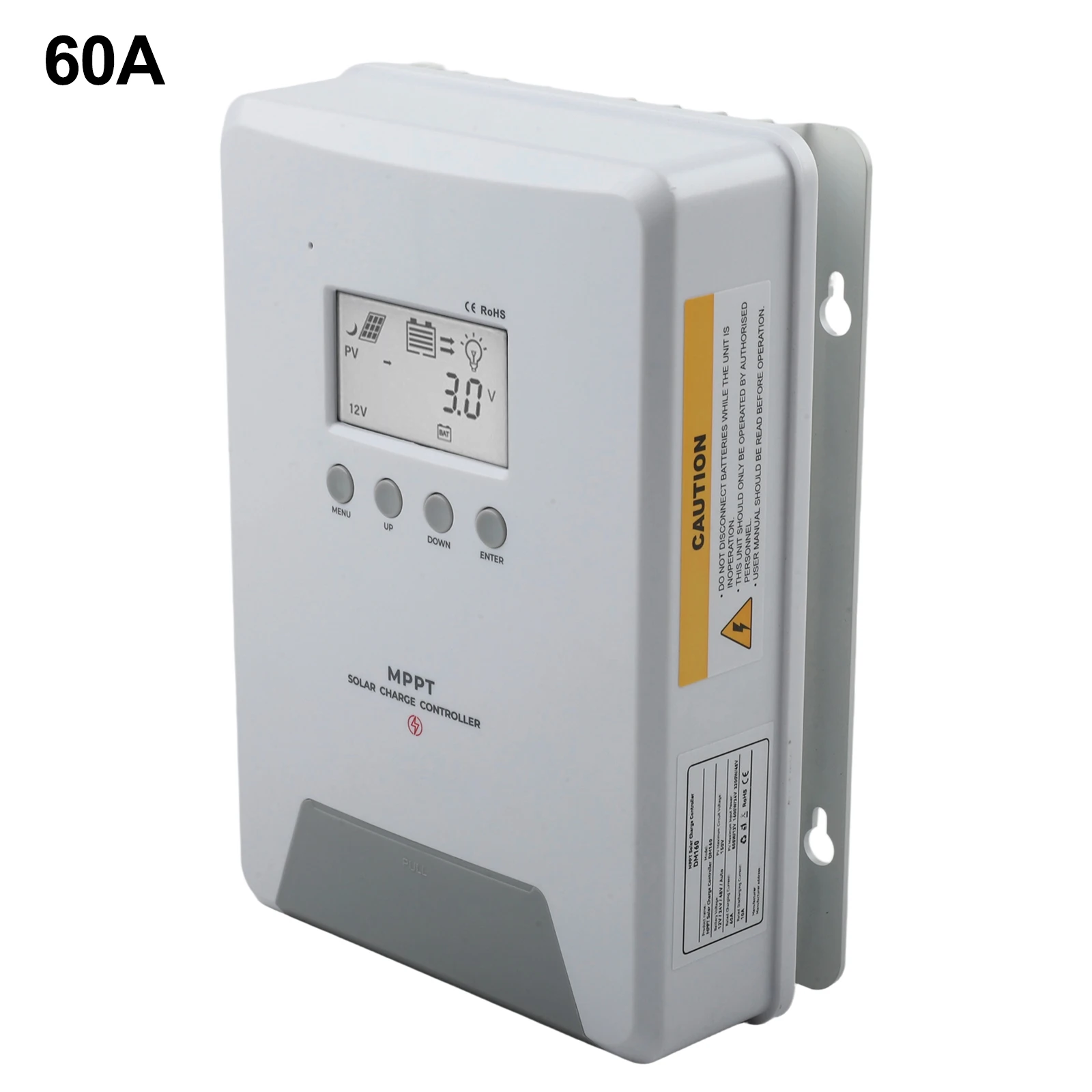 As Shown In The Picture 60A for Solar Regulator Battery Voltage Regulator Digital Display Solar Controller Low Heat Generation