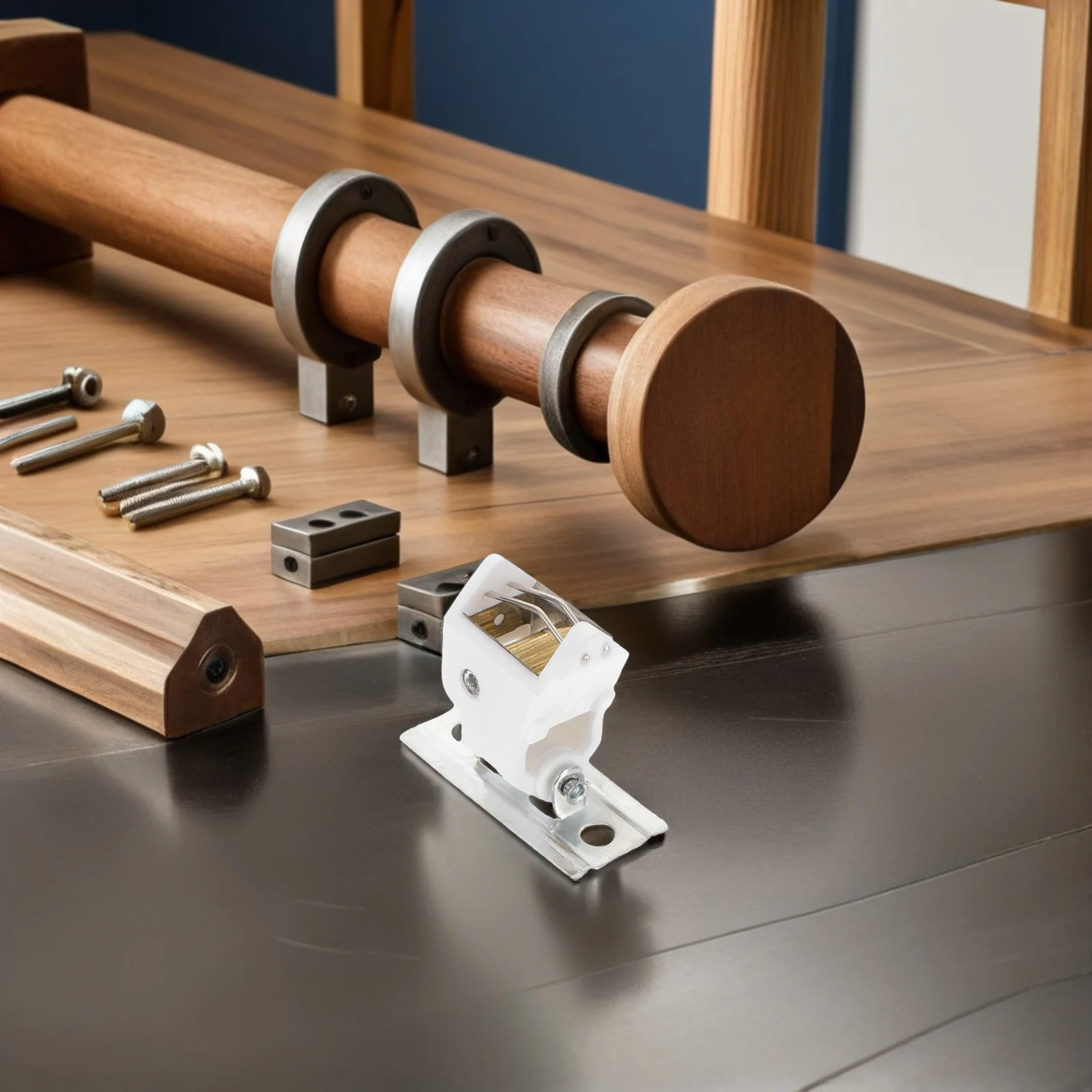 

4Pcs Roman Shade Cord Locks Pulley Lock Rust-Resistant Curtain Accessories Curtain Cord Lock