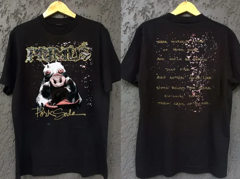 1993 Primus' Pork Soda T-Shirt, Primus' - Pork Soda Shirt, Primus' Pig' Tour 199