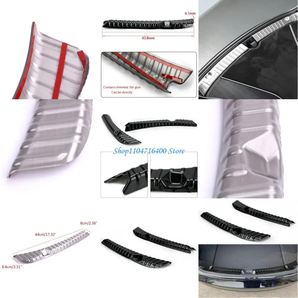 

y1gd Inner Rear Trunk Bumper Protector Guard for Car Accessories 2 Pack