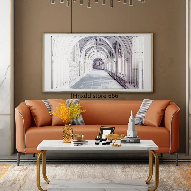 Sofa small apartment technology cloth simple single double three bedroom light luxury Internet celebrity new