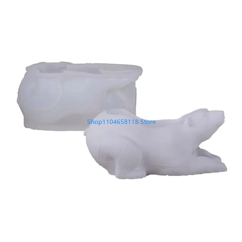 

Silicone Ice Bear Mold Multi Purpose Crafting Tool For Planters Home Decors Projects Easy Release Reusable