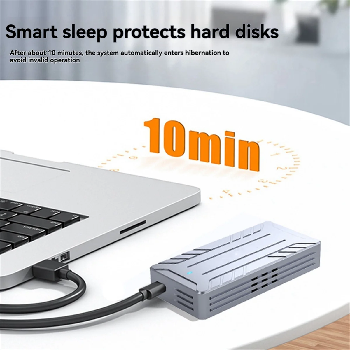 

Корпус SSD FZFZ 40 Гбит/с NVMe Адаптер M.2 к USB со встроенным охлаждающим вентилятором Алюминиевый корпус поддерживает размеры 2242/2260/2280