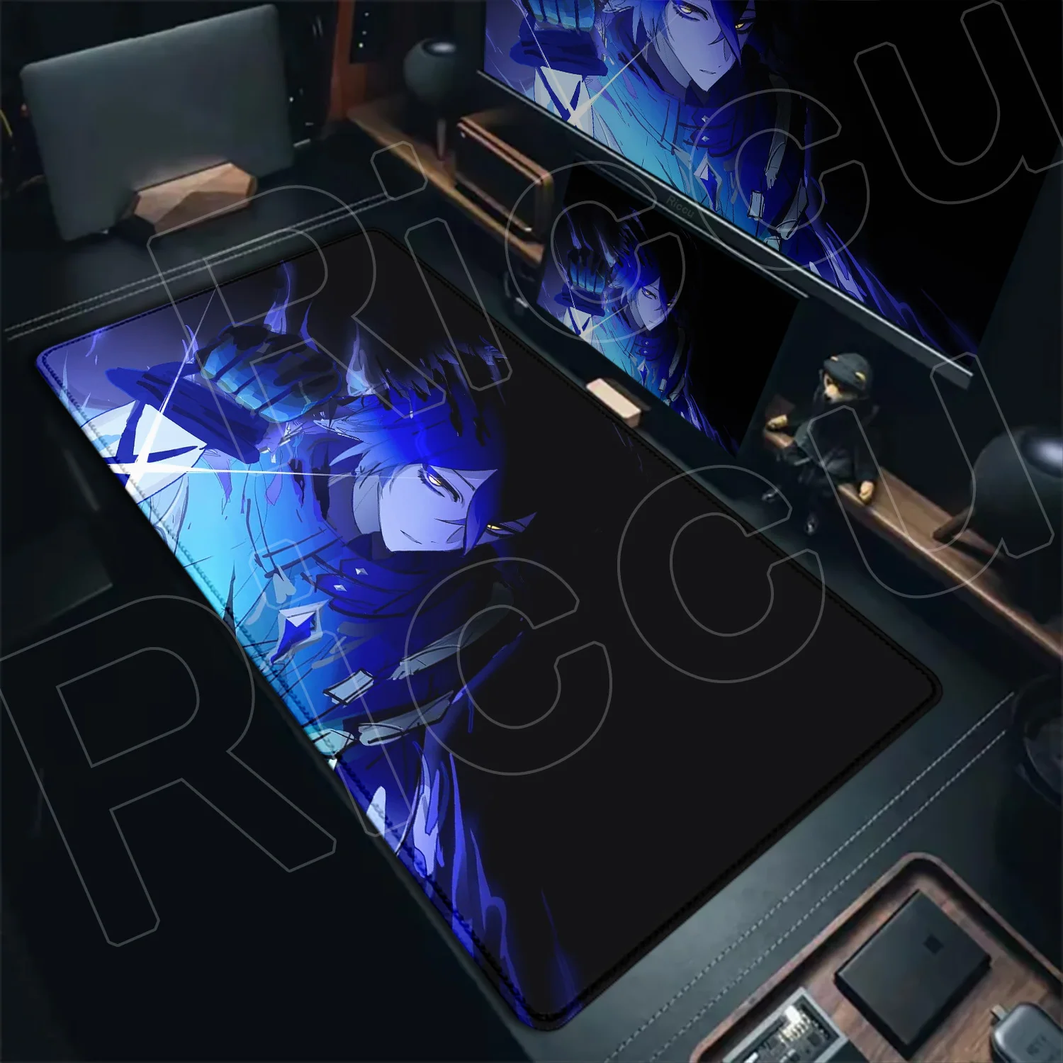 Новые крутые обои Genshin Impact Flins коврики для мыши компьютерный игровой замок край ноутбук ПК настольный коврик натуральный каучук коврик для клавиатуры и мыши